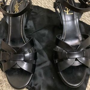 YSL Tribute Black heels